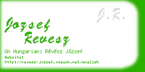 jozsef revesz business card